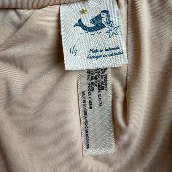 Anthropologie Mermaid Large Maillot One Piece Swimsuit Floral Ruched Keyhole - Picture 10 of 11